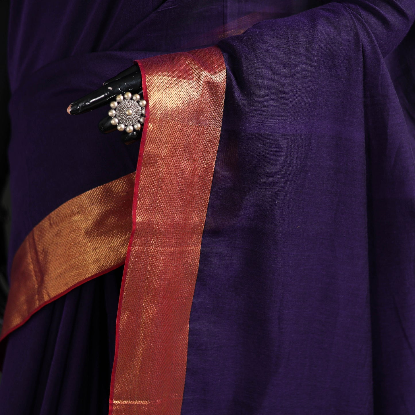 Dharwad Woven Mercerised Cotton Saree with Border 50