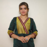 Green - Traditional Cotton Khun Straight Kurta for Women 28