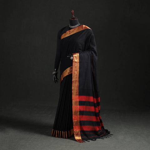 Dharwad Woven Mercerised Cotton Saree with Border 51