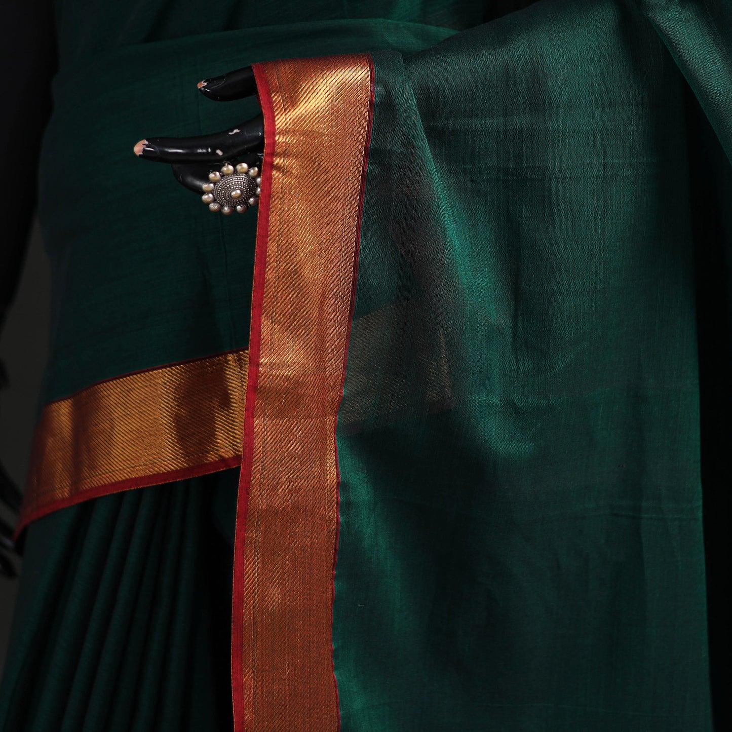 Dharwad Woven Mercerised Cotton Saree with Border 52