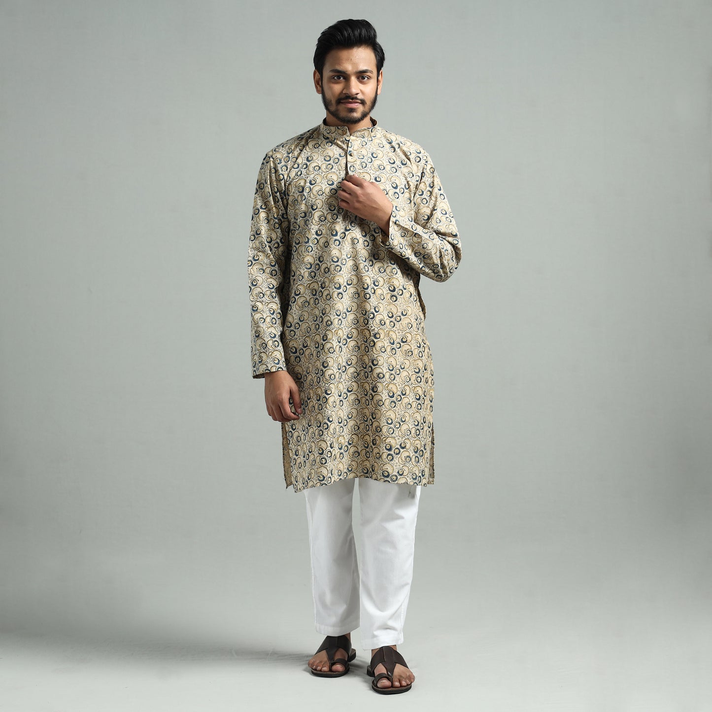 Kalamkari men kurta