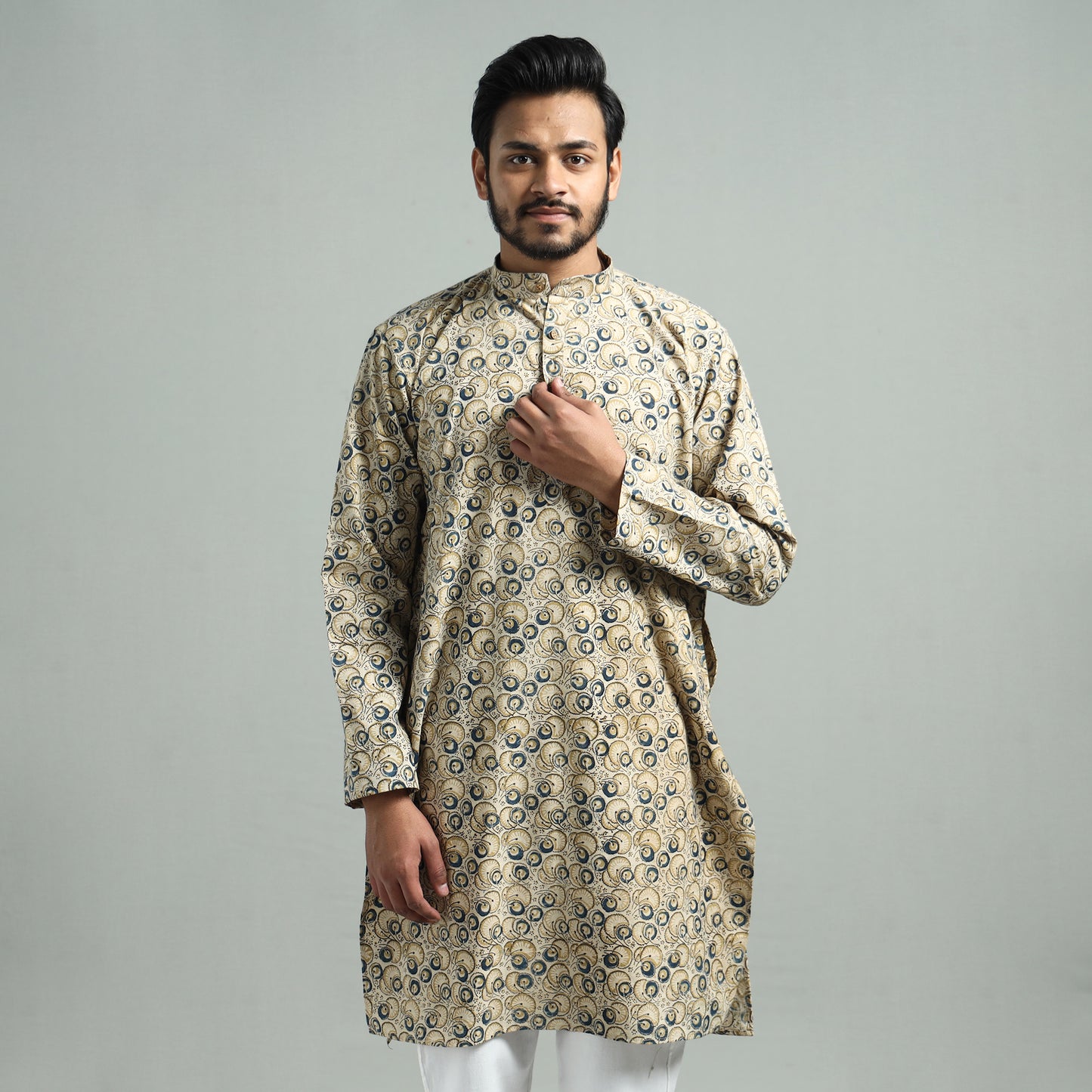 Kalamkari men kurta