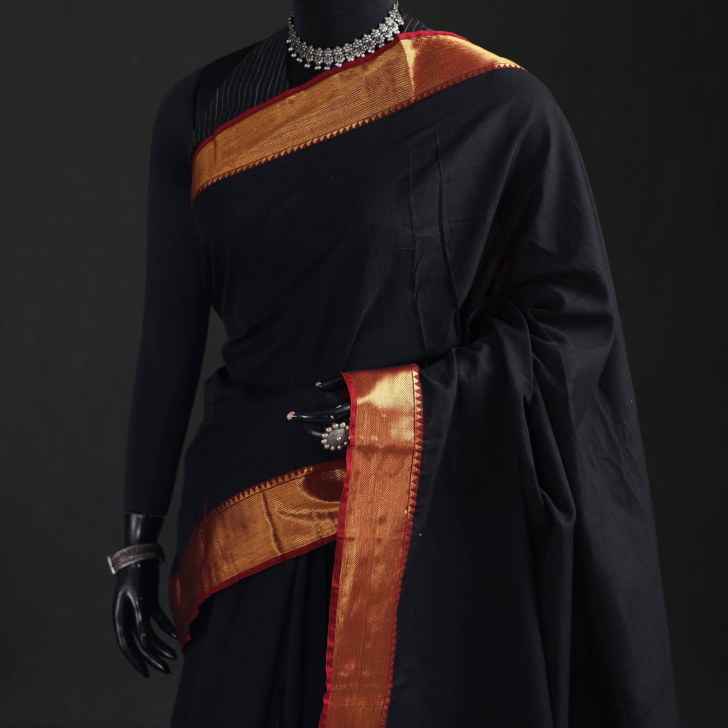 Dharwad Woven Mercerised Cotton Saree with Border 53