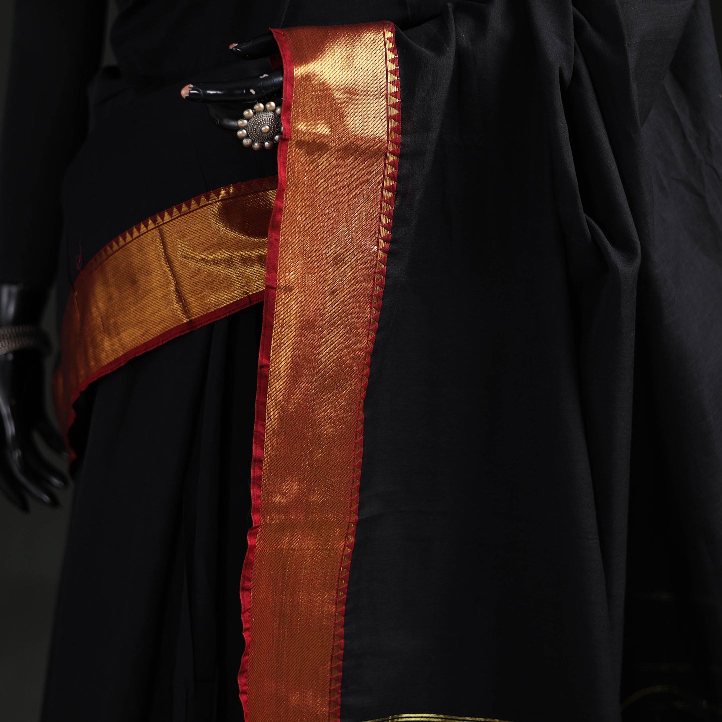 Dharwad Woven Mercerised Cotton Saree with Border 53