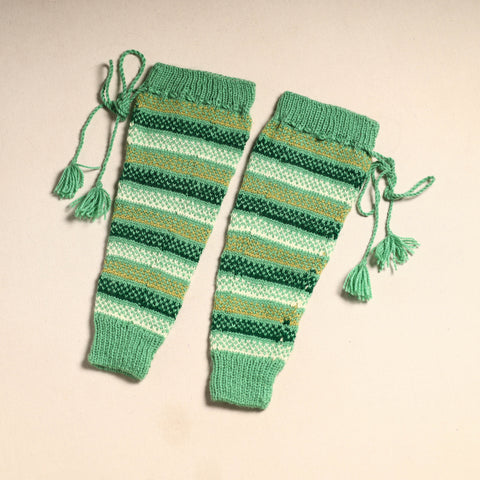 Kumaun hand knitted woollen leg warmer 18 - handcrafted