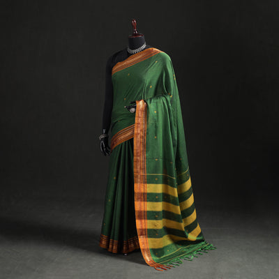 Dharwad Woven Thread Buti Mercerised Cotton Saree with Border 54