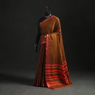 Dharwad Woven Thread Buti Mercerised Cotton Saree with Border 56