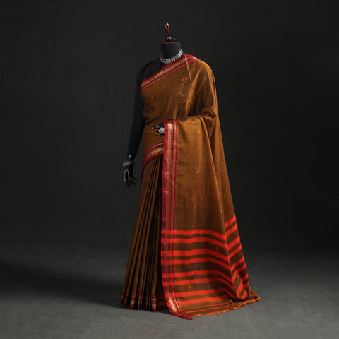 Dharwad Woven Thread Buti Mercerised Cotton Saree with Border 56