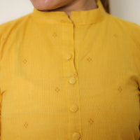 Yellow - Jacquard Cotton Straight Kurta 03