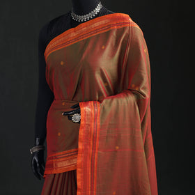 Dharwad Woven Thread Buti Mercerised Cotton Saree with Border 58