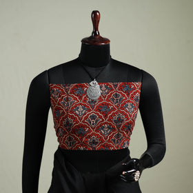 Black - Nazaakat Kota Doria Cotton Plain Saree with Blouse & Jewellery Set 06