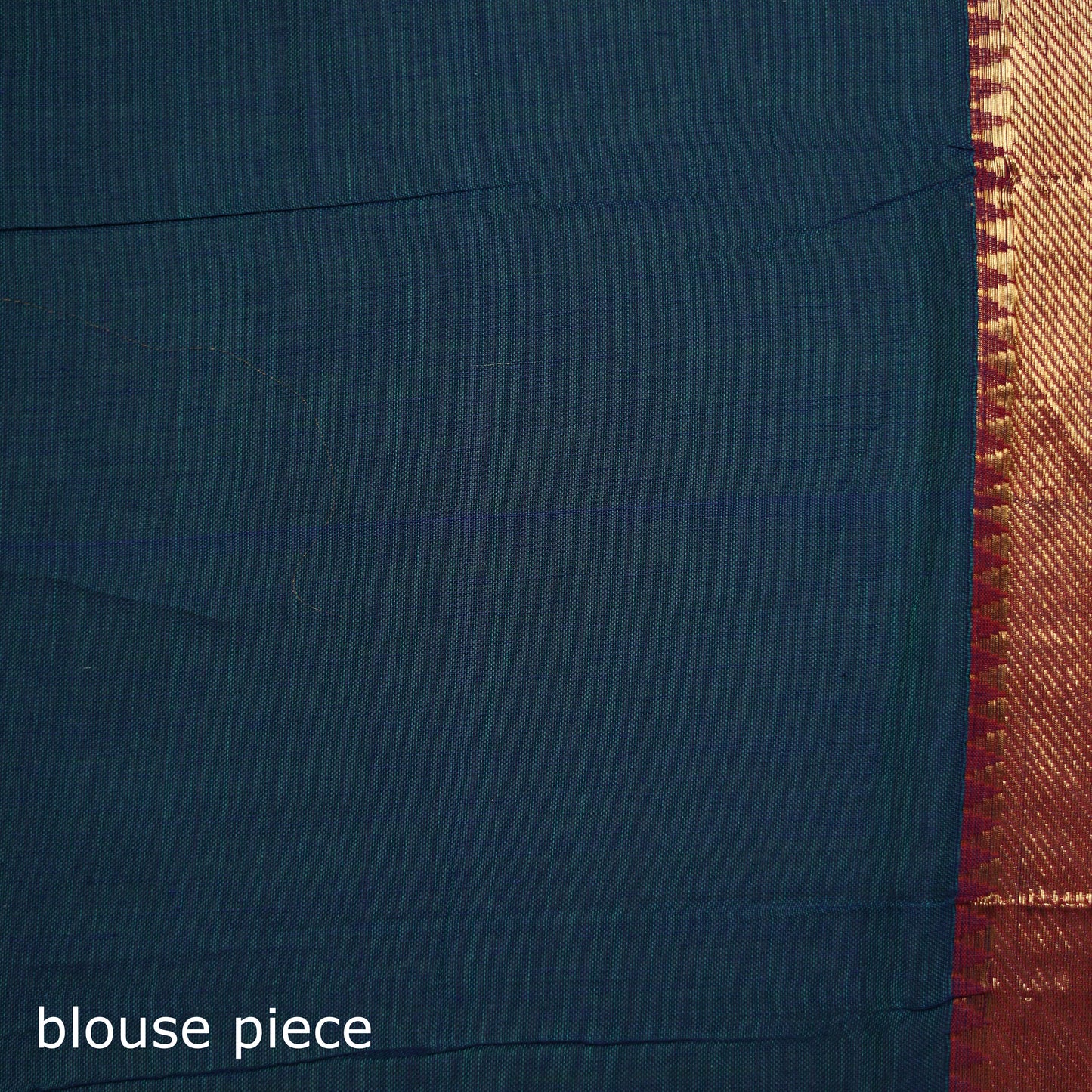 Blue - Dharwad Woven Mercerised Cotton Saree with Border 59