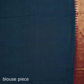 Blue - Dharwad Woven Mercerised Cotton Saree with Border 59