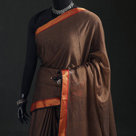Dharwad Woven Mercerised Cotton Saree with Border 60