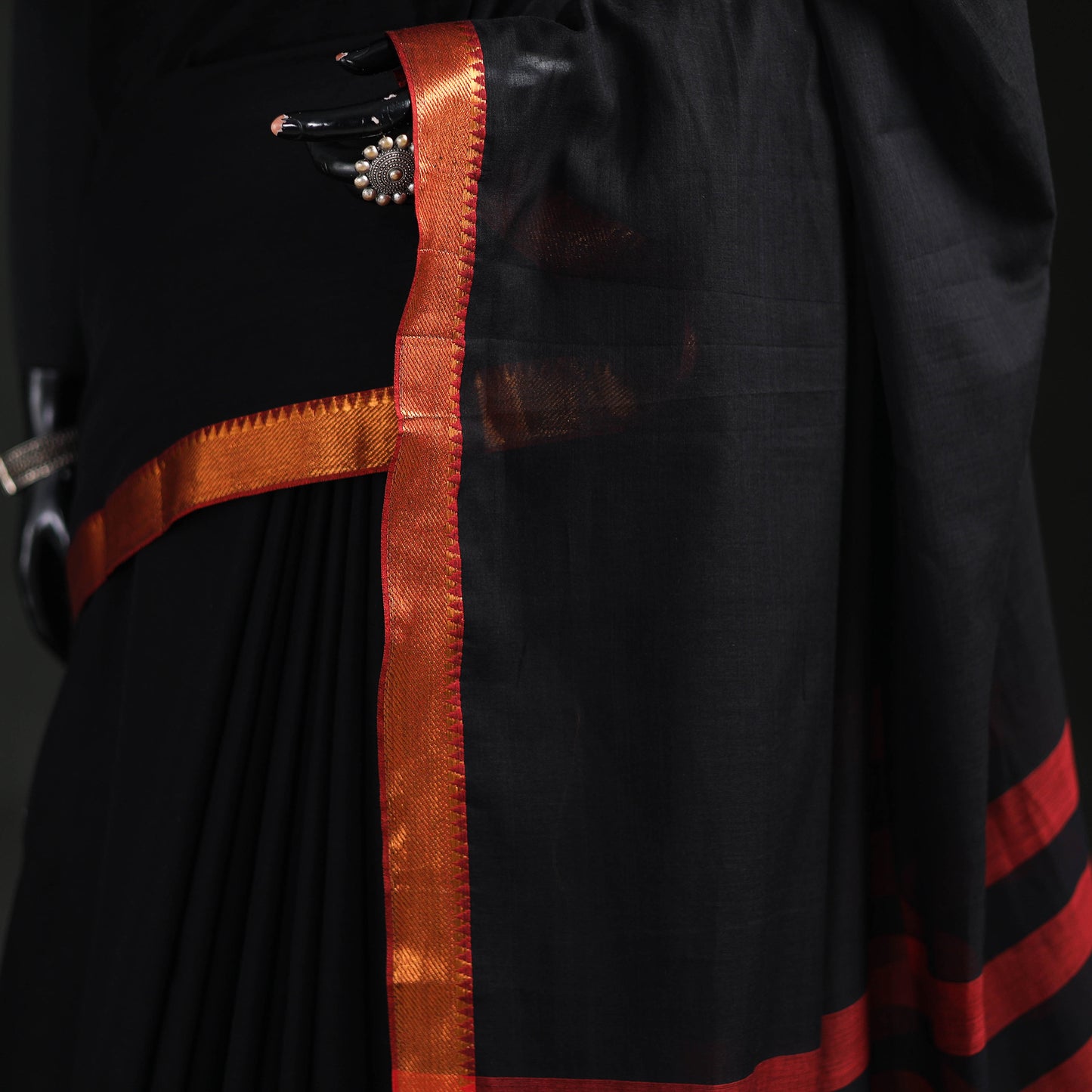 Dharwad Woven Mercerised Cotton Saree with Border 63