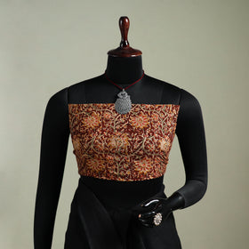 Black - Nazaakat Kota Doria Cotton Plain Saree with Blouse & Jewellery Set 10