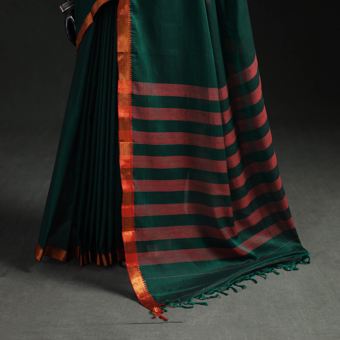 Dharwad Woven Mercerised Cotton Saree with Border 64