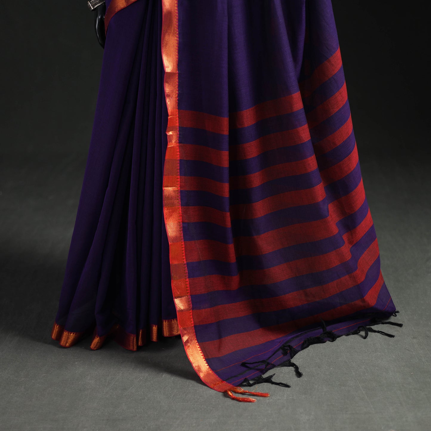 Dharwad Woven Mercerised Cotton Saree with Border 66