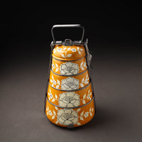 Kashmir Handpainted Stainless Steel 4 Tier Tiffin Box 07