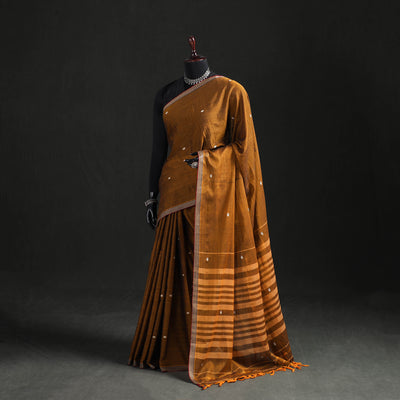 Dharwad Woven Thread Buti Mercerised Cotton Saree with Border 68