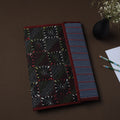 Black Handcrafted Bengal Kantha Work File Folder