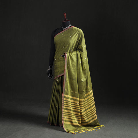 Dharwad Woven Thread Buti Mercerised Cotton Saree with Border 69