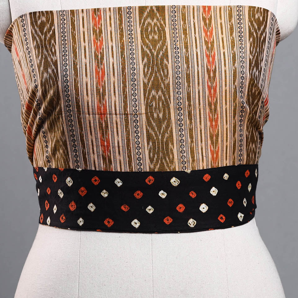 Multicolor - Cotton Sambalpuri Ikat Blouse Material 16