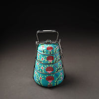 Kashmir Handpainted Stainless Steel 3 Tier Tiffin Box 02