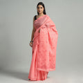  Lucknow Chikankari Hand Embroidery Terivoile Cotton Saree 11 Online at iTokri.com