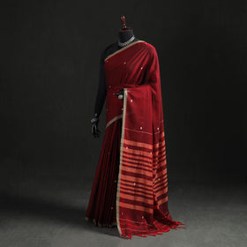 Dharwad Woven Thread Buti Mercerised Cotton Saree with Border 75