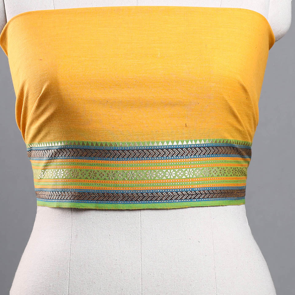 Yellow - Dharwad Cotton Blouse Piece 41