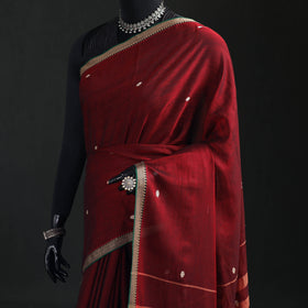 Dharwad Woven Thread Buti Mercerised Cotton Saree with Border 75