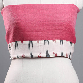 Buy Pink Woollen Plain Blouse Piece