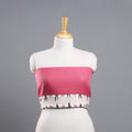 Buy Pink Woollen Plain Blouse Piece