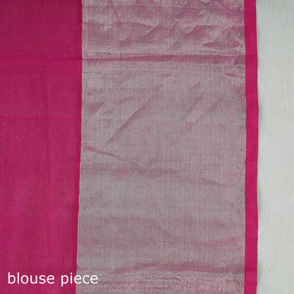 Green - Traditional Venkatagiri Pure Handloom Silk Cotton Zari Buti Saree 15