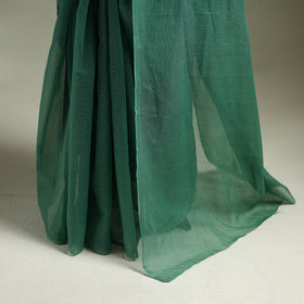 Green - Nazaakat Kota Doria Cotton Plain Saree with Blouse & Jewellery Set 19