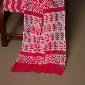 Pink - 3pc cotton unstitched kutch batik dress material 04