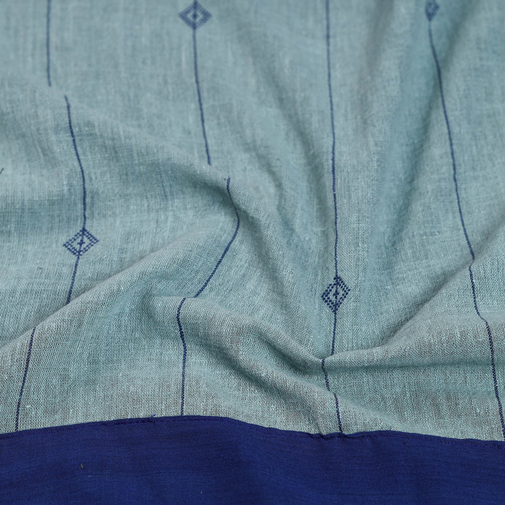 Light Blue - Organic Kala Cotton Handloom Blouse Piece 20