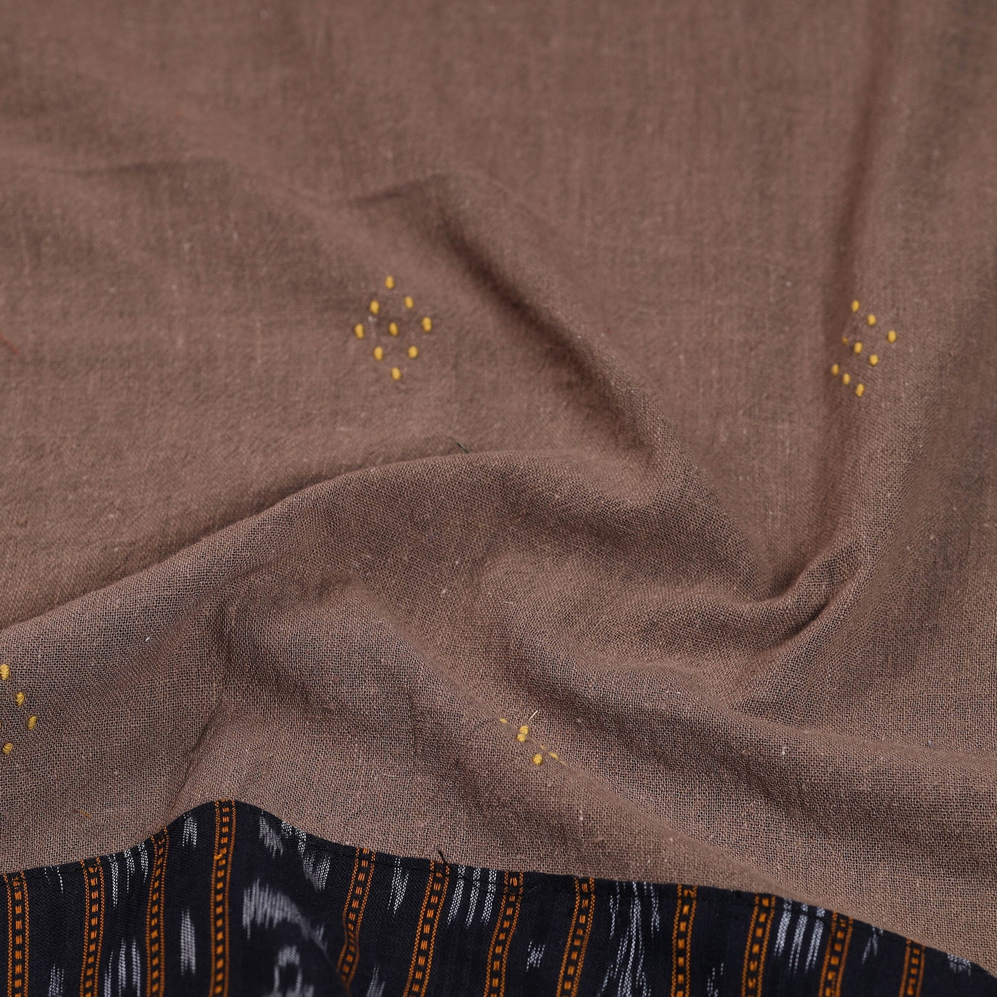 Brown - Organic Kala Cotton Handloom Blouse Piece 21