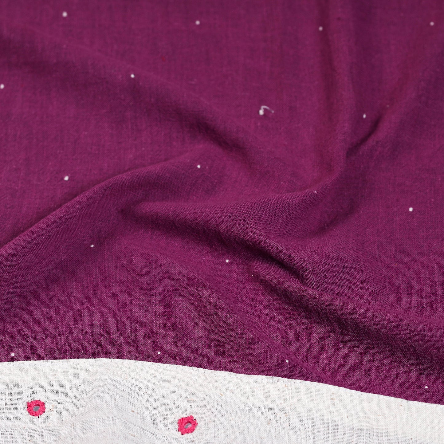 Purple - Organic Kala Cotton Handloom Blouse Piece 31