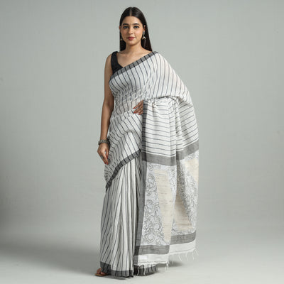 Kantha embroidery Saree