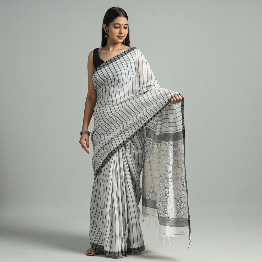 Kantha embroidery Saree