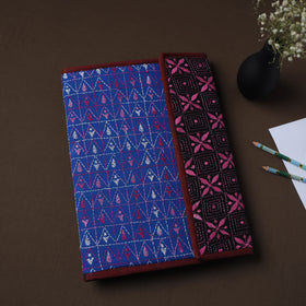 Blue Handcrafted Bengal Kantha Work File Folder