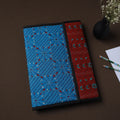 Blue  Handcrafted Bengal Kantha Work File Folder