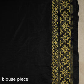 Black - hand embroidery bangalore silk handloom bengal