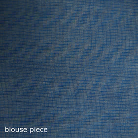 Blue - Nazaakat Kota Doria Cotton Plain Saree with Blouse & Jewellery Set 26