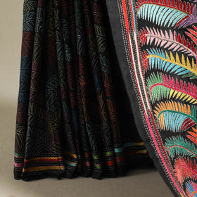 Multicolor - hand embroidery bangalore silk handloom bengal