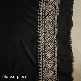 Black - hand embroidery bangalore silk handloom bengal