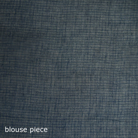 Blue - Nazaakat Kota Doria Cotton Plain Saree with Blouse & Jewellery Set 33