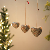 Heart - Kashmir Handpainted Christmas Ornament (Set of 3) 04